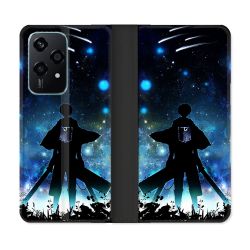 Housse cuir portefeuille Pour Honor 200 Lite 5G Manga Attaque Titans Levi