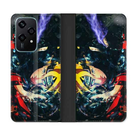 Housse cuir portefeuille Pour Honor 200 Lite 5G Manga Boruto Eclair