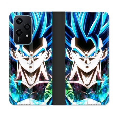 Housse cuir portefeuille Pour Honor 200 Lite 5G Manga Dragon Ball Gogeta Visage
