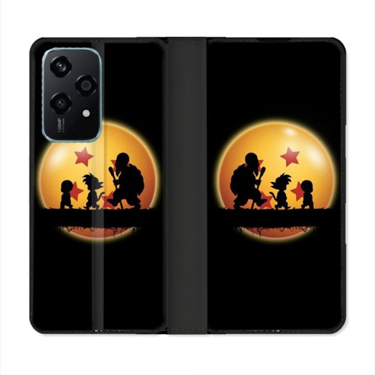 Housse cuir portefeuille Pour Honor 200 Lite 5G Manga Dragon Ball Vintage