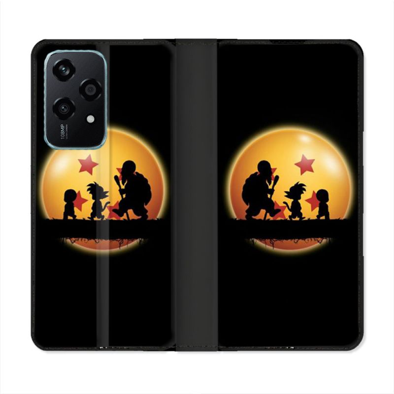 Housse cuir portefeuille Pour Honor 200 Lite 5G Manga Dragon Ball Vintage