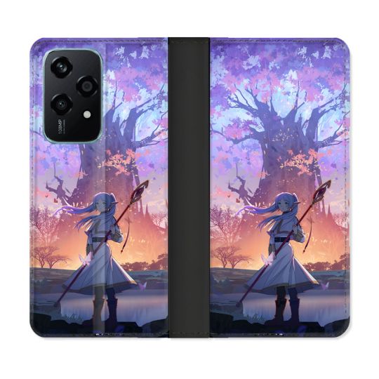 Housse cuir portefeuille Pour Honor 200 Lite 5G Manga Frieren