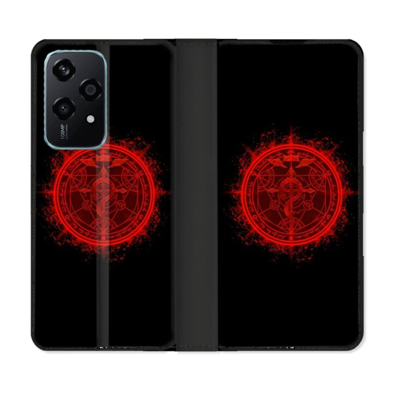Housse cuir portefeuille Pour Honor 200 Lite 5G Manga Fullmetal Alchemist Logo
