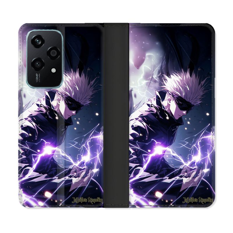 Housse cuir portefeuille Pour Honor 200 Lite 5G Manga Jujutsu Kaisen Gojo Saturo
