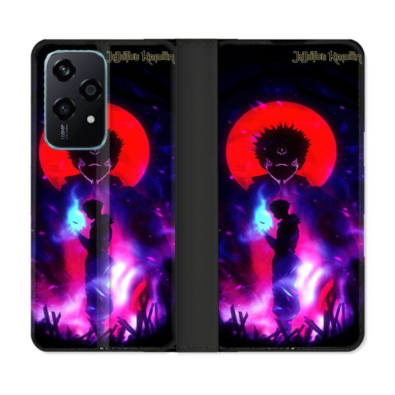 Housse cuir portefeuille Pour Honor 200 Lite 5G Manga Jujutsu Kaisen Itadori Sukuna