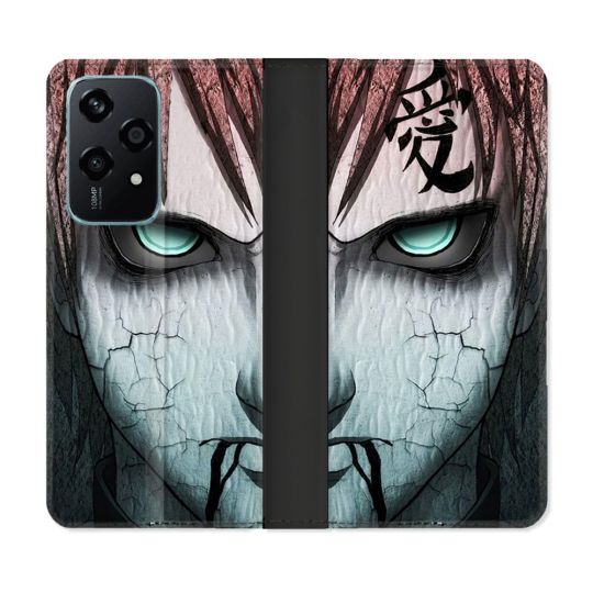 Housse cuir portefeuille Pour Honor 200 Lite 5G Manga Naruto Gaara