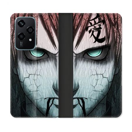 Housse cuir portefeuille Pour Honor 200 Lite 5G Manga Naruto Gaara