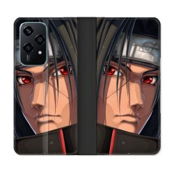 Housse cuir portefeuille Pour Honor 200 Lite 5G Manga Naruto Itachi Visage