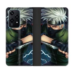 Housse cuir portefeuille Pour Honor 200 Lite 5G Manga Naruto Kakashi