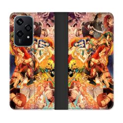 Housse cuir portefeuille Pour Honor 200 Lite 5G Manga One Piece Nakama