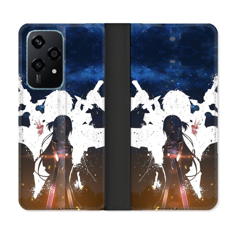 Housse cuir portefeuille Pour Honor 200 Lite 5G Manga SAO sword Art Online Asuna