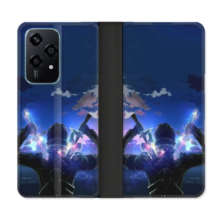 Housse cuir portefeuille Pour Honor 200 Lite 5G Manga SAO sword Art Online Epee
