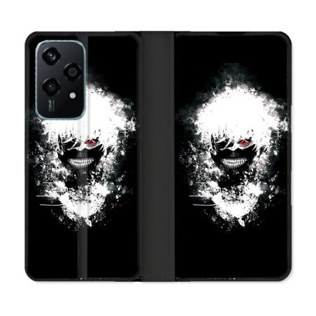 Housse cuir portefeuille Pour Honor 200 Lite 5G Manga Tokyo Ghoul Kaneki Tag