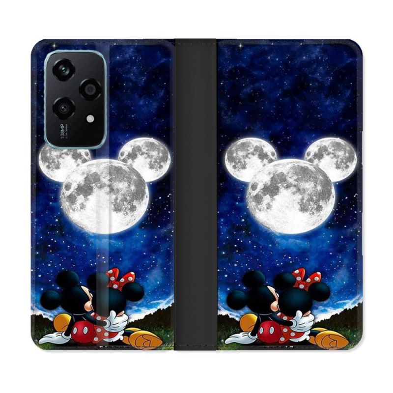 Housse cuir portefeuille Pour Honor 200 Lite 5G Mickey Minnie