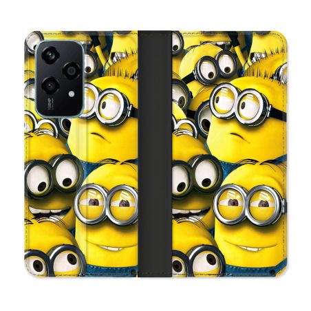 Housse cuir portefeuille Pour Honor 200 Lite 5G Minions Groupe