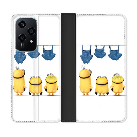 Housse cuir portefeuille Pour Honor 200 Lite 5G Minions Nus