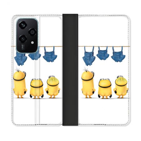 Housse cuir portefeuille Pour Honor 200 Lite 5G Minions Nus