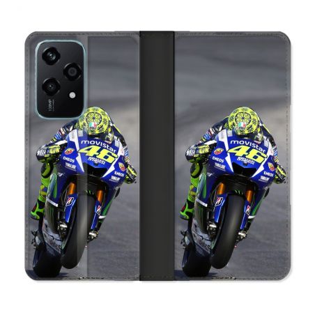 Housse cuir portefeuille Pour Honor 200 Lite 5G Moto Course GP Wheeling 46