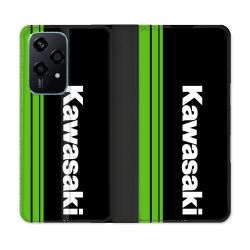Housse cuir portefeuille Pour Honor 200 Lite 5G Moto Kawasaki