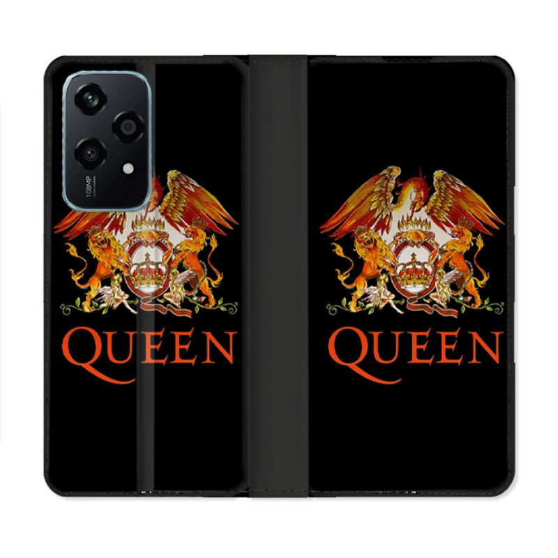 Housse cuir portefeuille Pour Honor 200 Lite 5G Musique Rock Queen