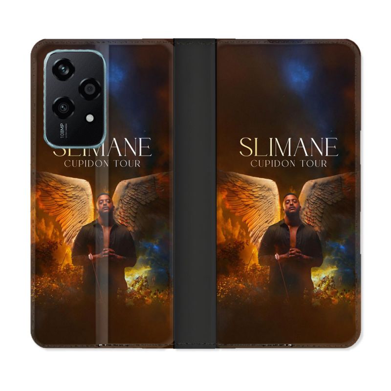 Housse cuir portefeuille Pour Honor 200 Lite 5G Musique Slimane Ange