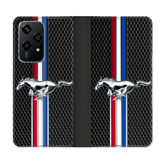 Housse cuir portefeuille Pour Honor 200 Lite 5G Mustang