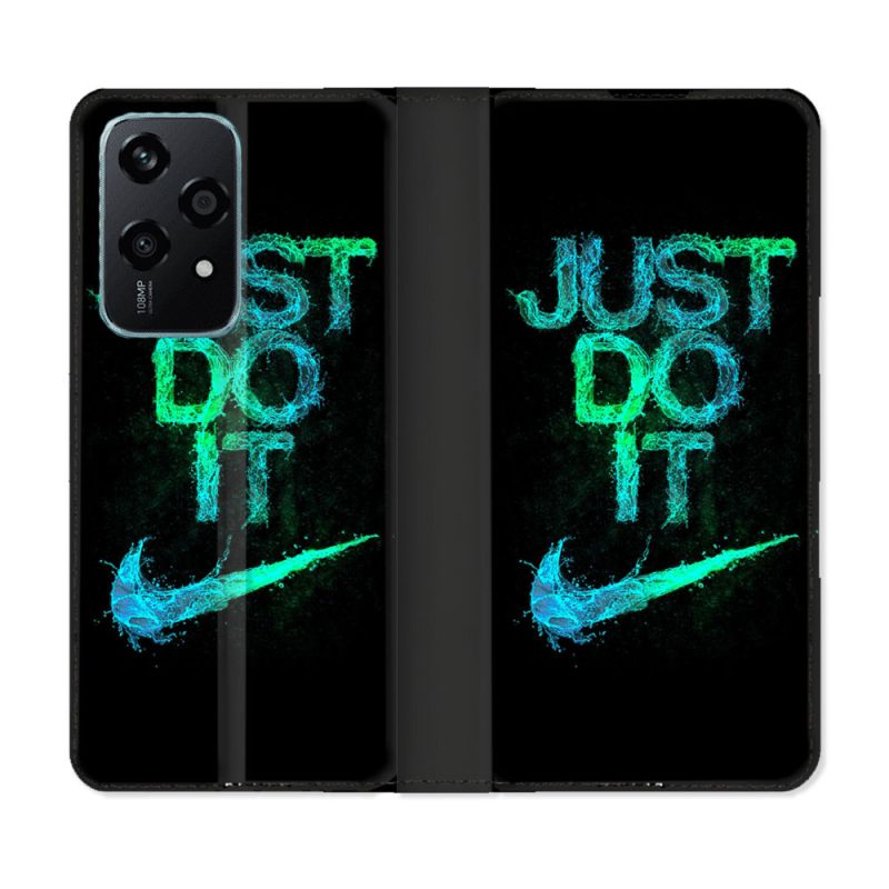 Housse cuir portefeuille Pour Honor 200 Lite 5G Nike Just Do It
