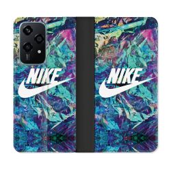 Housse cuir portefeuille Pour Honor 200 Lite 5G Nike Turquoise