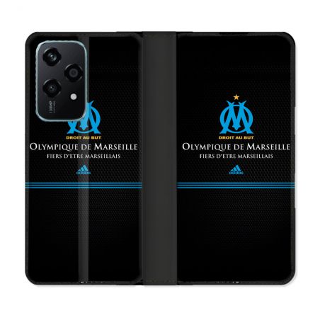 Housse cuir portefeuille Pour Honor 200 Lite 5G Olympique Marseille OM Fier etre Marseillais