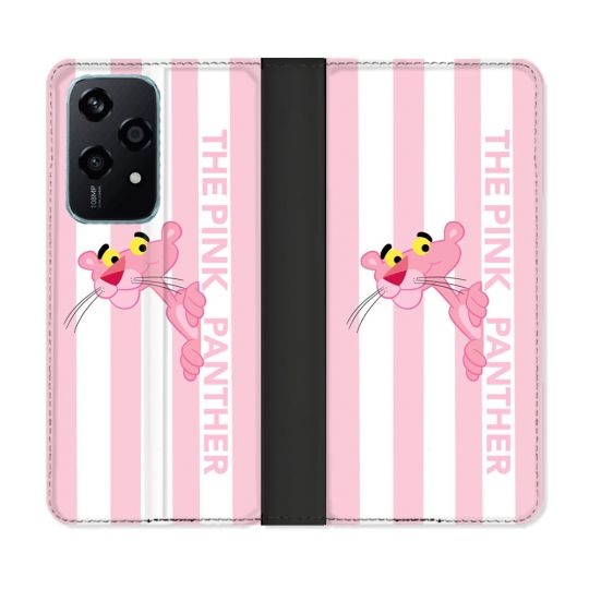 Housse cuir portefeuille Pour Honor 200 Lite 5G Panthere Rose