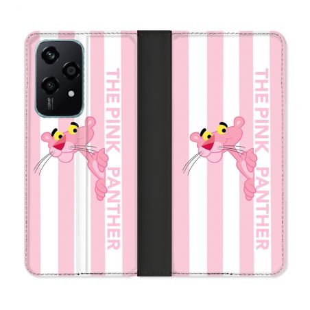 Housse cuir portefeuille Pour Honor 200 Lite 5G Panthere Rose