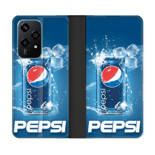 Housse cuir portefeuille Pour Honor 200 Lite 5G Pepsi