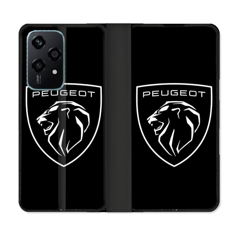 Housse cuir portefeuille Pour Honor 200 Lite 5G Peugeot