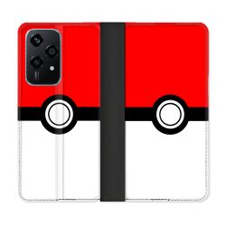 Housse cuir portefeuille Pour Honor 200 Lite 5G Pokemon Pokeball