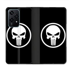 Housse cuir portefeuille Pour Honor 200 Lite 5G Punisher