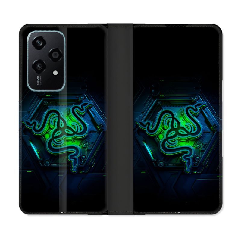 Housse cuir portefeuille Pour Honor 200 Lite 5G Razer