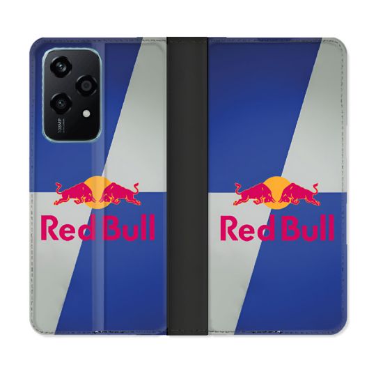 Housse cuir portefeuille Pour Honor 200 Lite 5G Red Bull Classique