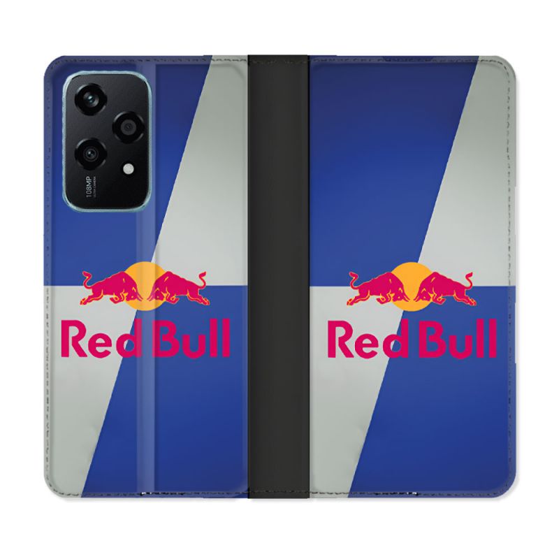 Housse cuir portefeuille Pour Honor 200 Lite 5G Red Bull Classique