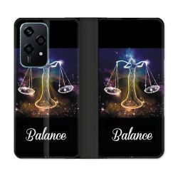 Housse cuir portefeuille Pour Honor 200 Lite 5G Signe Zodiaque 2 Balance