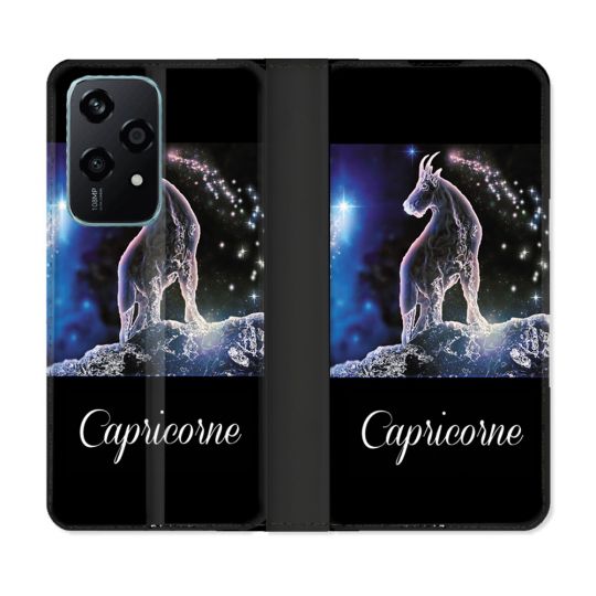 Housse cuir portefeuille Pour Honor 200 Lite 5G Signe Zodiaque 2 Capricorne