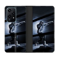 Housse cuir portefeuille Pour Honor 200 Lite 5G Sport Boxe Poing