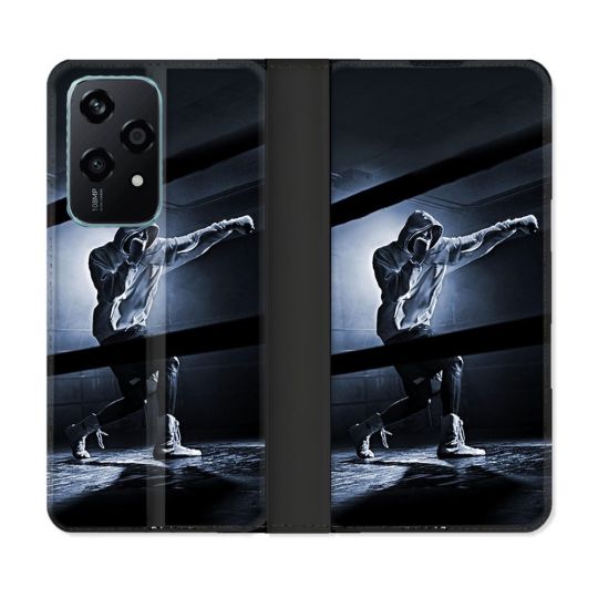 Housse cuir portefeuille Pour Honor 200 Lite 5G Sport Boxe Poing
