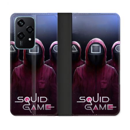 Housse cuir portefeuille Pour Honor 200 Lite 5G Squid Game