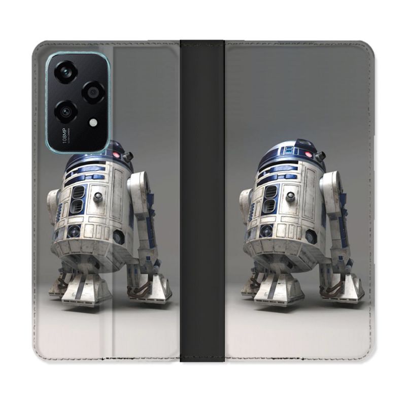Housse cuir portefeuille Pour Honor 200 Lite 5G Star Wars - R2D2