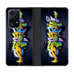 Housse cuir portefeuille Pour Honor 200 Lite 5G Street Art Graffiti