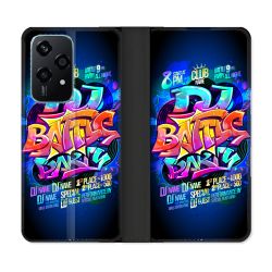 Housse cuir portefeuille Pour Honor 200 Lite 5G Street Art Rap