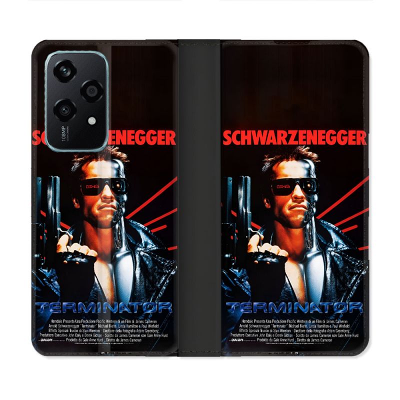 Housse cuir portefeuille Pour Honor 200 Lite 5G Terminator