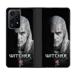 Housse cuir portefeuille Pour Honor 200 Lite 5G The Witcher Noir