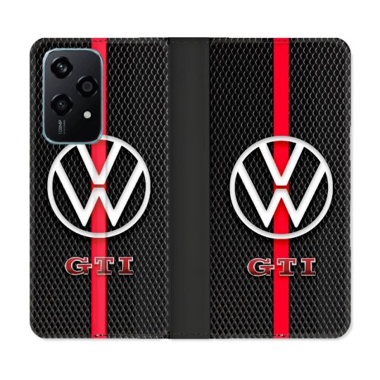 Housse cuir portefeuille Pour Honor 200 Lite 5G Volkwagen Line