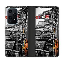 Housse cuir portefeuille Pour Honor 200 Lite 5G Voyage Amerique USA New York Taxi